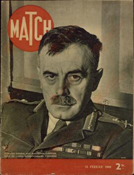 Match nº 85, 15 de febrero de 1940. En portada el General Mac Naughton, comandante del cuerpo expedicionario canadiense