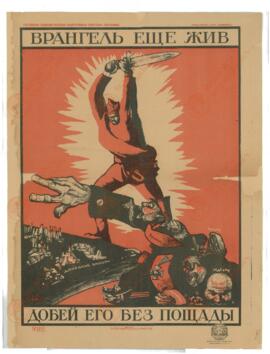 Dmitri Moor (1883-1946). "Wrangel todavía vive, acaba con él sin compasión". c. 1920