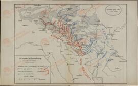Plano de la Batalla de Luxemburgo, 22 y 23 de Agosto de 1914