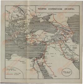Mapa del Teatro de Operaciones Oriental, c. 1918