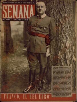 Revista Semana, Núm. 84. "Franco, el del Ebro". Madrid, 30 de Septiembre de 1941, Año II.