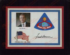 Frank Frederick Borman (1928-). Astronauta de la Expedición Apollo VIII, 21 a 27 de Diciembre de 1968.