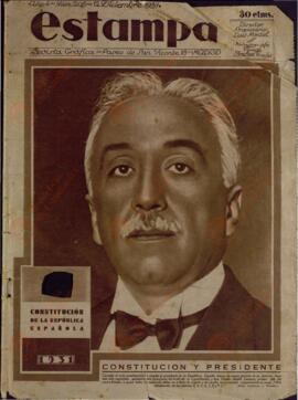 Estampa, Revista Gráfica,  Núm. 205. "Constitución y Presidente", 12 de Diciembre de 1931.