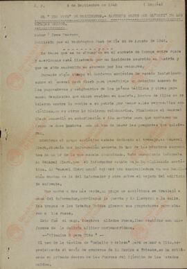 Documentos de archivo de prensa. 5 septiembre 1946; 6 septiembre 1946