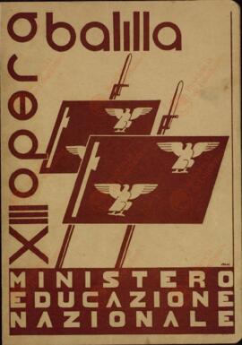 Ministero Dell'Educazione Nazionale. Opera Nazionale "Balilla": Giulio Cesare Deveynes. 19 Junio 1935