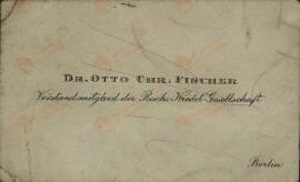 Fischer, Dr. Otto Chr. Miembro del Consejo de la Sociedad de Crédito del Reich.