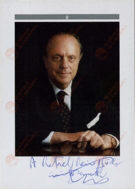 Fraga Iribarne, Manuel (1922-2012). Ministro de Información y Turismo (1962-1969), Ministro de la Gobernación (1975-1976), Diputado (1977-1987), Presidente de la Xunta de Galicia (1990-2005) y Senador (2006-2011).