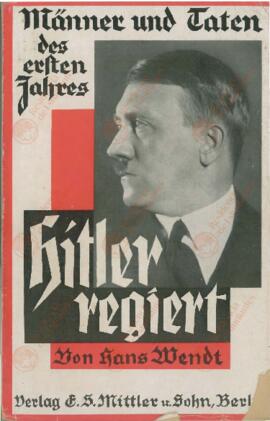 Gobierno de Hitler: hombres y acciones de los primeros años