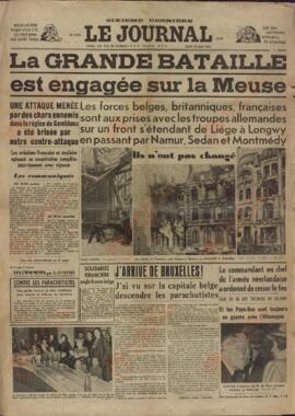 Le Journal. "La gran batalla se desarrolla". París, 16 mayo 1940