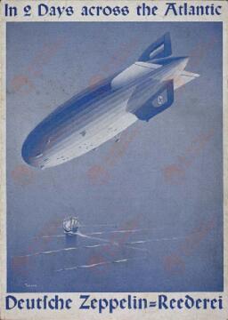Prospecto Zeppelin: "En 2 días a través del Atlántico" en inglés