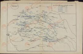 Plano de las Posiciones del Ejército Alemán en la Batalla del Marne, 6 al 17 de Septiembre de 1914