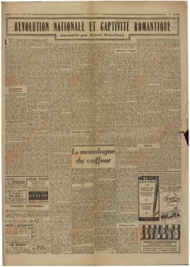 Plaisir des Arts. "El tiempo de las encuestas". 2 de julio de 1943