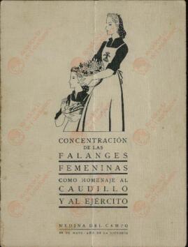 Concentración de las Falanges Femeninas como homenaje al Caudillo y al Ejército". Medina del Campo, 30 mayo 1939