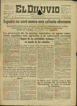El Diluvio. Diario republicano. "España no será nunca una colonia alemana". 7 enero 1937