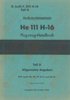 He 111 H - 16 Libro de bolsillo sobre aviones