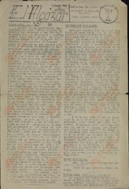 "El Alcázar". Conjunto de 10 (diez) periódicos elaborado en el Alcázar de Toledo, durante el sitio republicano, 22 de Julio al 28 de Septiembre de 1936