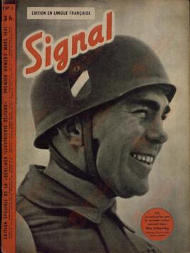 Signal. "Un paracaidista que el mundo entero conoce bien: Max Schmeling". 1er nº Marzo 1941.