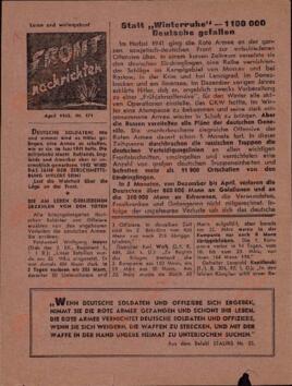 "Noticias del frente". Abril 1942. Nr. 171
