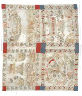 Tela decorativa. Personalidades de las colonias alemanas de África del Sudoeste