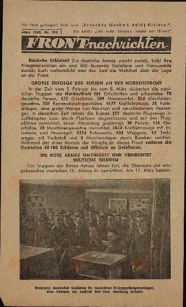 "Noticias del frente". Marzo 1942. Nr. 125