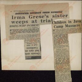 Daily Mail, Sunday Express, etc.: Recortes de prensa británica relacionados con el proceso de Nuremberg. 1944-1957